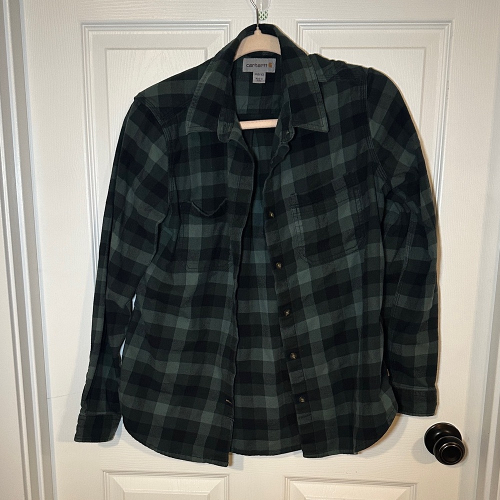 Carhartt Dark Green Plaid Shirt